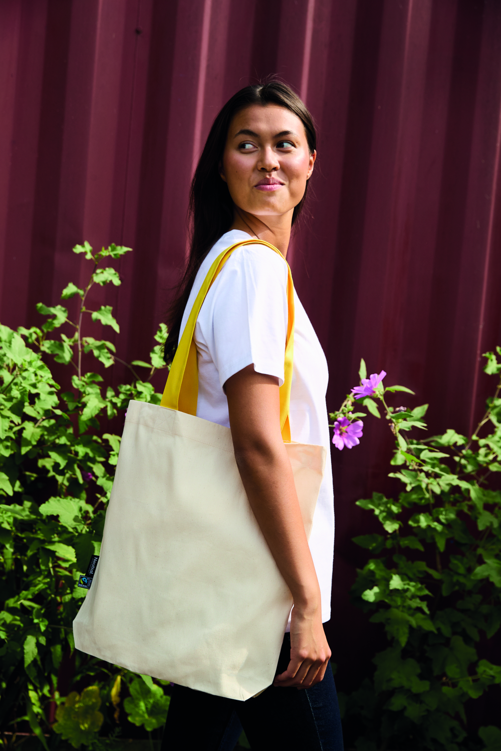 Twill Bag with Contrast Handles